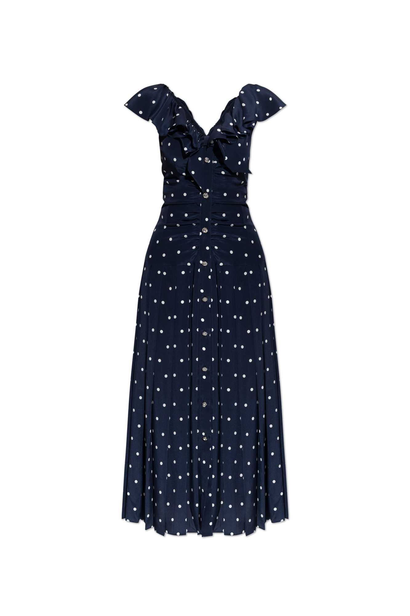 ワンピース ALESSANDRA RICH Women Dresses FABX3609F4230 Blue Alessandra Rich Dress with polka dot pattern | Women's